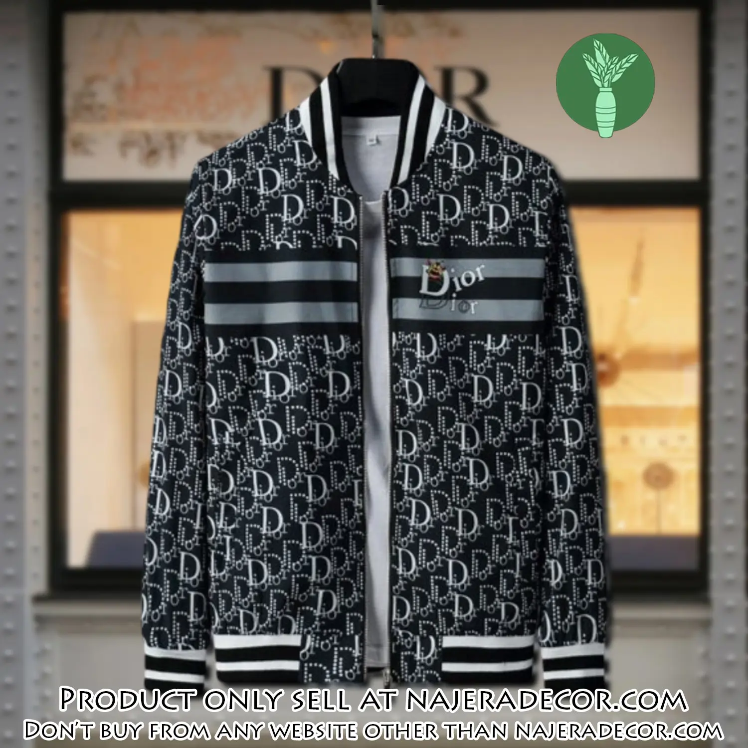 Dior luxury brand varsity zipper jacket vst1031 njr3736016